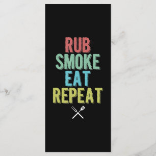 Barbecue GRILLEN Grill Master Grillen Fleisch Rauc Menükarte