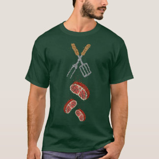 Barbecue GRILLEN Griller Meat Steak T-Shirt