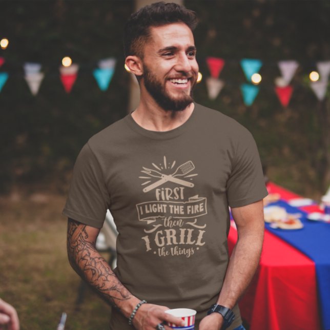 Barbecue GRILLEN Grilling Cooking Vathers Day Vate T-Shirt (Von Creator hochgeladen)