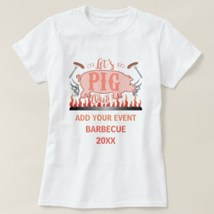 Barbecue GRILLEN Pig Funny Grill Contest Personali T-Shirt