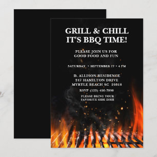 Barbecue-Grillfest im Sommer Einladung