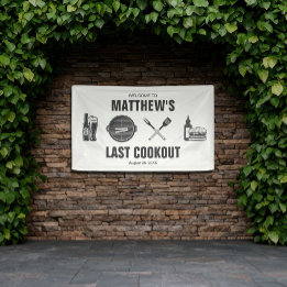 Barbecue Grillin' letzte Cookie-Bachelor-Party Banner