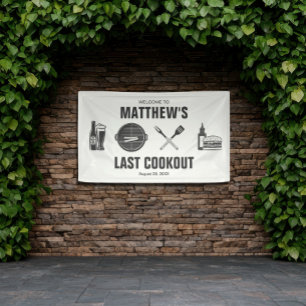 Barbecue Grillin' letzte Cookie-Bachelor-Party Banner