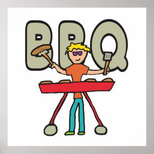 Barbecue Grillmaster GRILLEN Poster