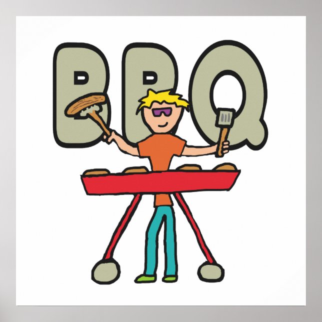 Barbecue Grillmaster GRILLEN Poster (Vorne)