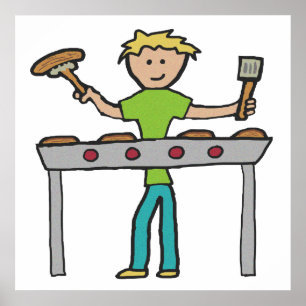 Barbecue Grillmaster GRILLEN Poster