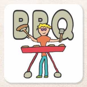 Barbecue Grillmaster GRILLEN Rechteckiger Pappuntersetzer