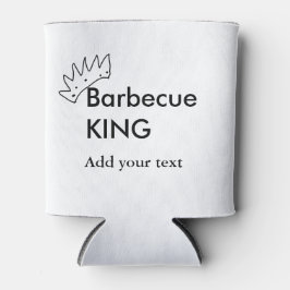 Barbecue King hinzufügen Namen Text Männer Küche B Dosenkühler