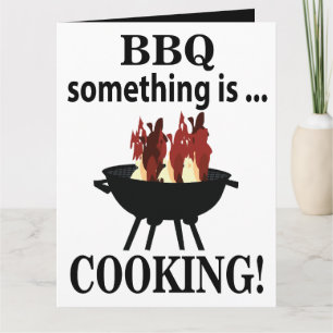 Barbecue Koch Chef Lustig Bbq Gruß Karte