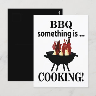 Barbecue-Koch Chef Lustig Bbq Postkarte