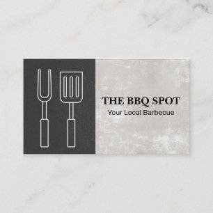 Barbecue KOCH Restaurantbesitzer Business Card Visitenkarte