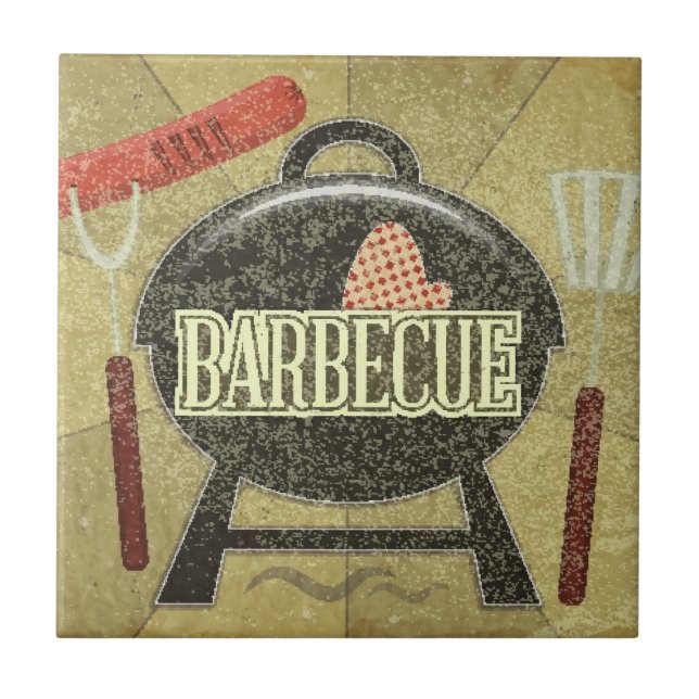 Barbecue-Menü Fliese (Vorderseite)