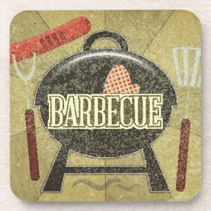 Barbecue-Menü Getränkeuntersetzer