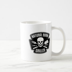 Barbecue Natural Geboren Griller Funny Grill Maste Kaffeetasse