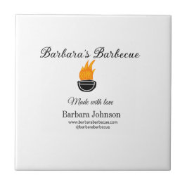 Barbecue Restaurant Küche Social Media Website Fliese