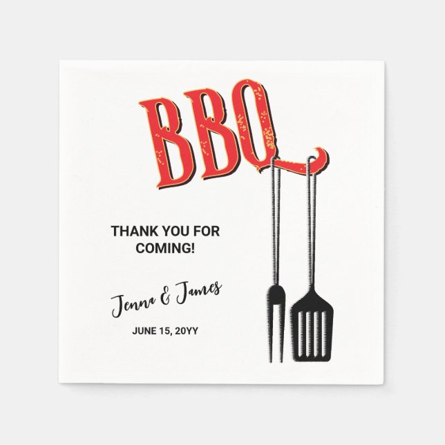 Barbecue Serviette (Vorderseite)