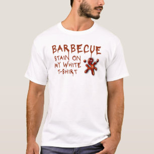 Barbecue Stain auf meinem weißen T-Shirt