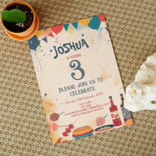 Barbecue Theme Geburtstagsparty Einladung