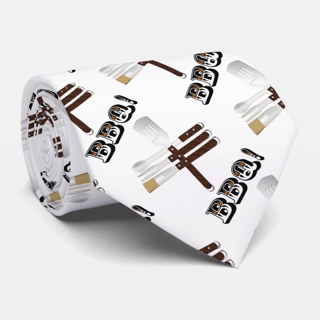 Barbecue Utensils Krawatte (Gerollt)