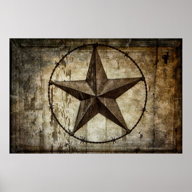 BARBED STAR TEXAS POSTER (Vorne)