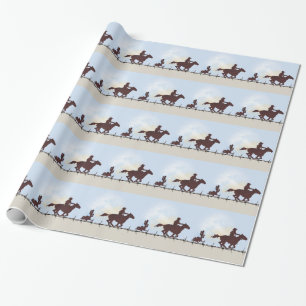 Barbed Wire Cowboy Gift Wrap Geschenkpapier