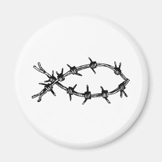 Barbed Wire Fish Magnet