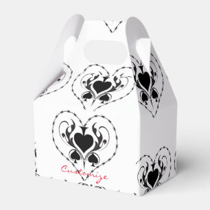 Barbed Wire Herz Schwarze Spades Thunder_Cove Geschenkschachtel