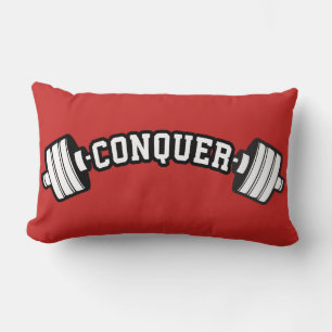 Barbell, CONQUER - Inspirationsstifter Gym Lendenkissen