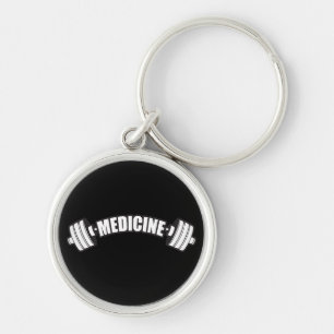 Barbell - Eisenmedizin - Gewichtheben Schlüsselanhänger