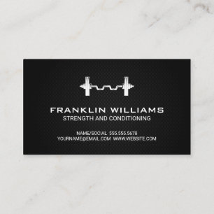 Barbell   Personal Trainer Visitenkarte