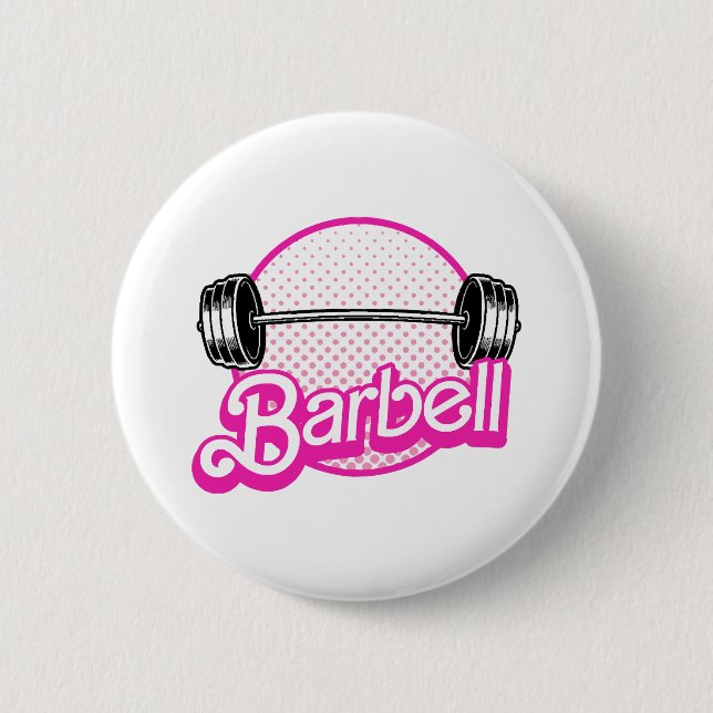 Barbell - rosa button (Vorderseite)