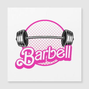 Barbell - rosa magnetkarte
