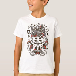 Barbell Skull Head T-Shirt