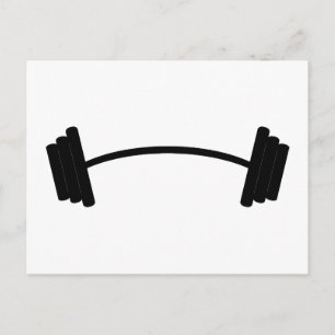 Barbell Weight Postkarte