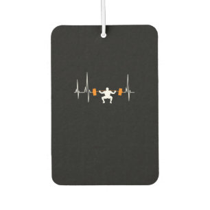Barbell Weightlift Heartbeat-Bodybuilding Autolufterfrischer
