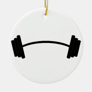 Barbellgewicht Keramik Ornament