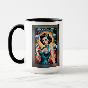 Barbenheimer Retro Fusion Atomzeitfashion Tasse