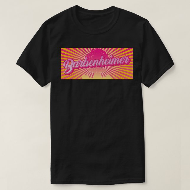 Barbenheimer Retro Mashup T-Shirt (Design vorne)