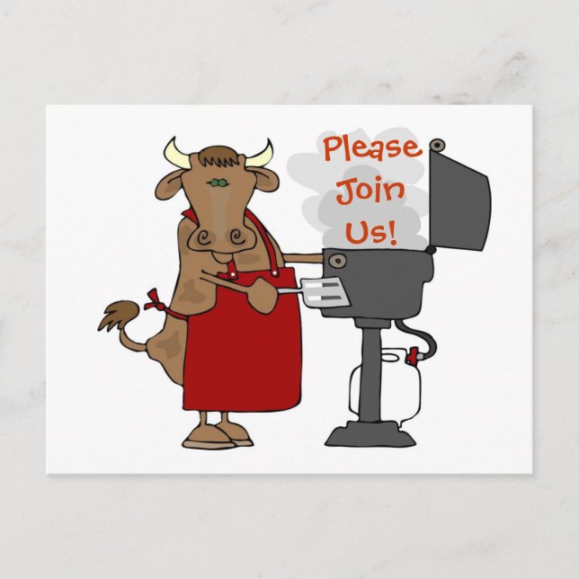 Barbeque Einladung - Bitte treten Sie uns bei! (Vorderseite)