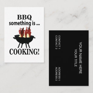 Barbeque Koch Chef BBQ Visitenkarte