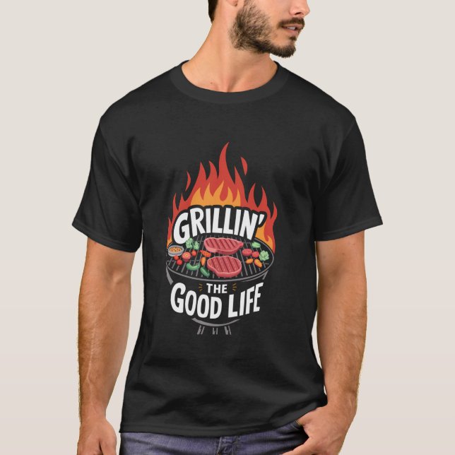 Barbeque Roasting Beef Cooking GRILLEN Grill Mens  T-Shirt (Vorderseite)