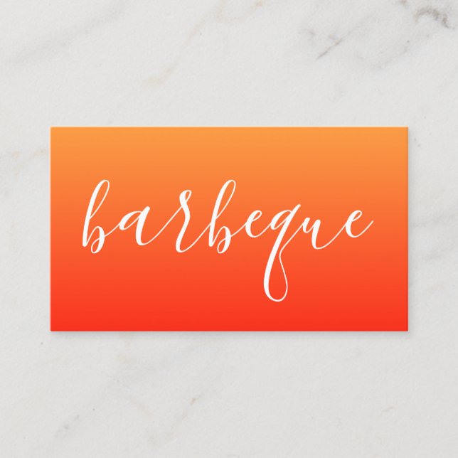 barbeque Skript Visitenkarte (Vorderseite)
