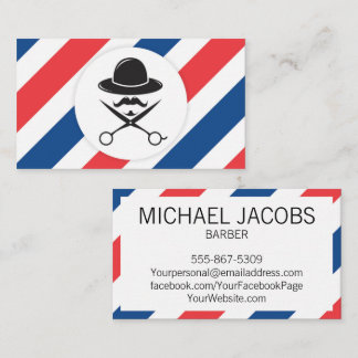 Barber Barbershop Hair Stylist Salon Business Card Visitenkarte
