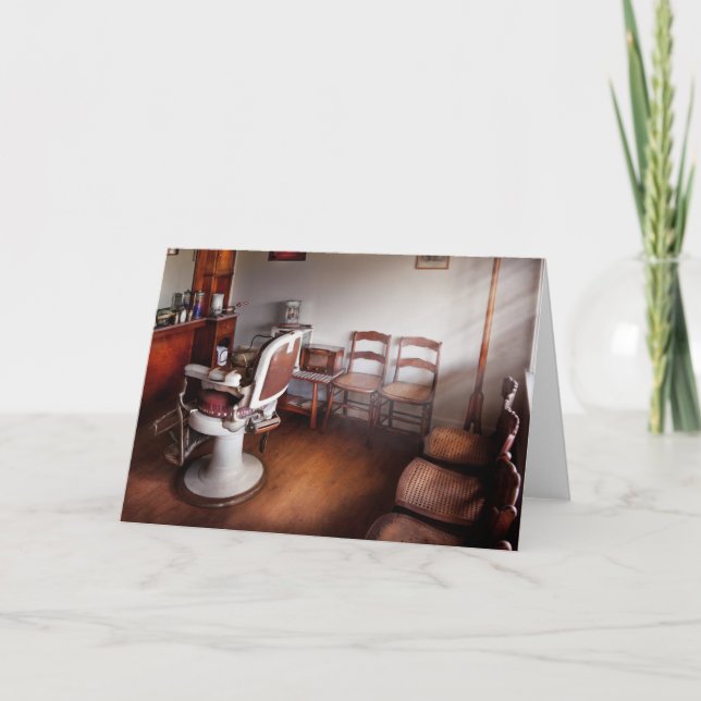 Barber - Bereit für ein Publikum Feiertagskarte (Vorderseite)