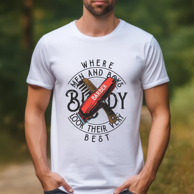 Barber Buddy für Männer und Jungen T - Shirt (Von Creator hochgeladen)