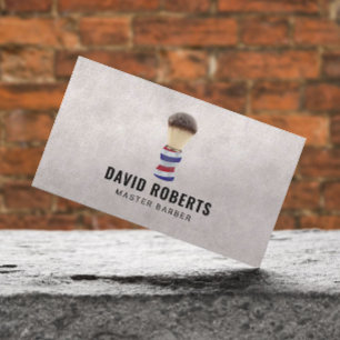Barber-Bürsten-Logo Friseursalon Hairstylist Visitenkarte