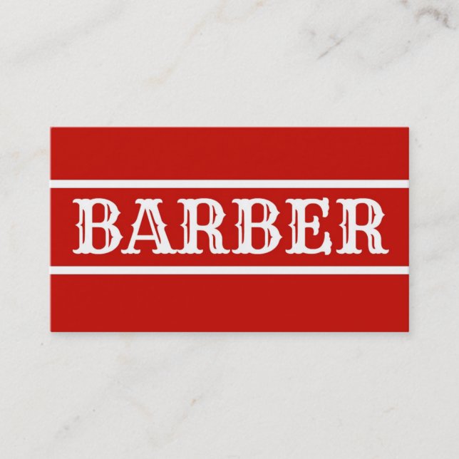 Barber Business Card Visitenkarte (Vorderseite)