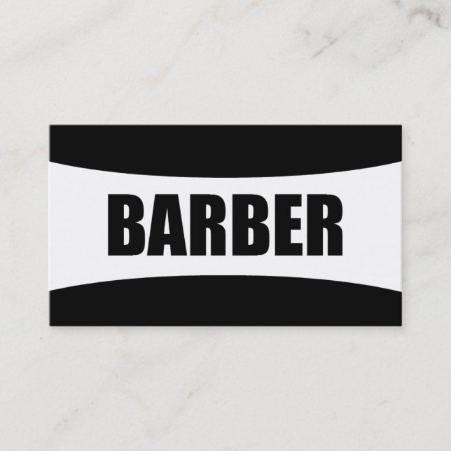 Barber Business Card Visitenkarte (Vorderseite)