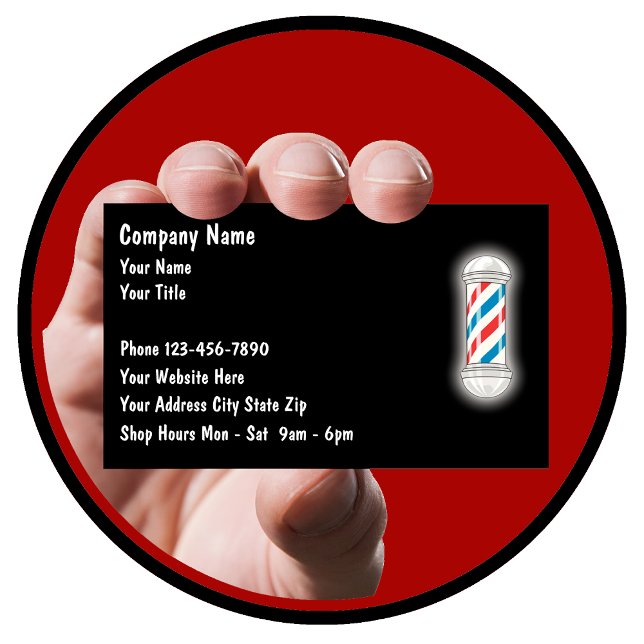 Barber Business Cards Visitenkarte (Barber Shop Business Cards )