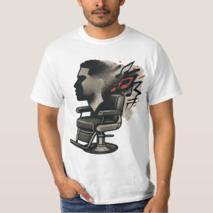 Barber Chair Graffiti Fade   T-Shirt